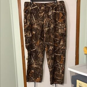American Tradition Men's Camouflage Cargo Pants With Adjustable Waist Size 46